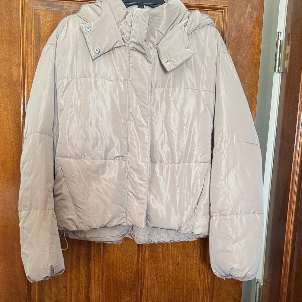 Love Tree Light Tan Puffer Jacket